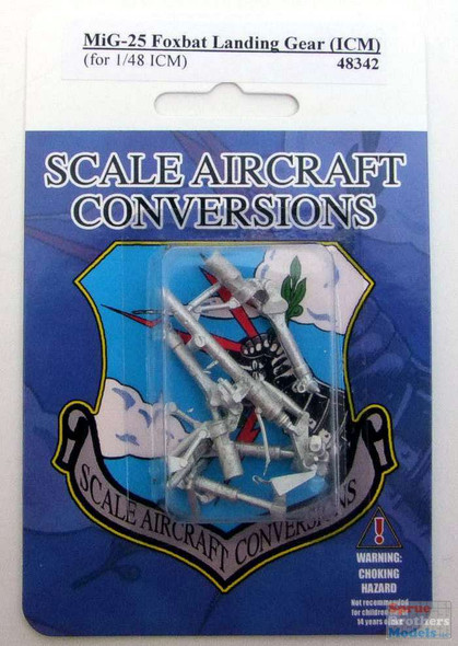 SAC48342 1:48 Scale Aircraft Conversions - MiG-25 Foxbat Landing Gear (ICM kit)