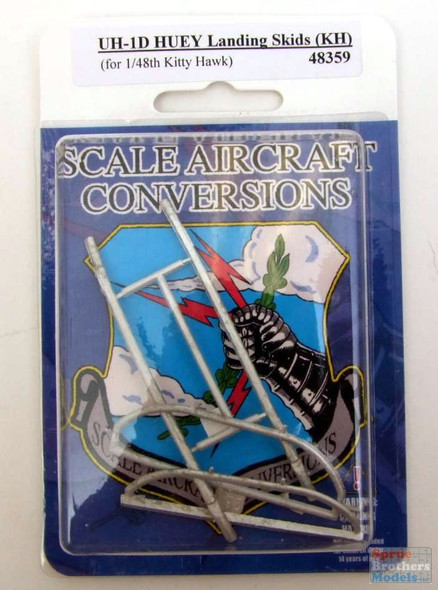 SAC48359 1:48 Scale Aircraft Conversions - UH-1D Huey Landing Skids (KTH kit)