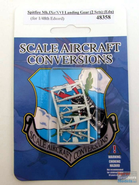 SAC48358 1:48 Scale Aircraft Conversions - Spitfire Mk.IXe/XVI Landing Gear [2 sets] (EDU kit)