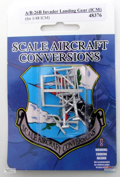 SAC48376 1:48 Scale Aircraft Conversions - A-26B B-26B Invader Landing Gear (ICM kit)