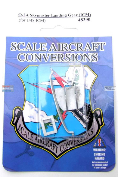 SAC48390 1:48 Scale Aircraft Conversions - O-2A Skymaster Landing Gear (ICM kit)