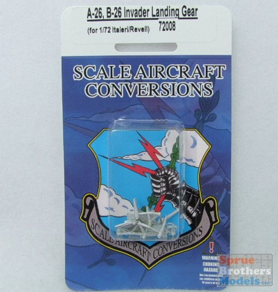 SAC72008 1:72 Scale Aircraft Conversions - A-26 B-26 Invader Landing Gear Set (ITA/REV kit) #72008