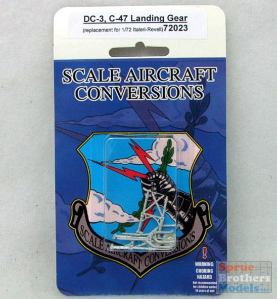 SAC72023 1:72 Scale Aircraft Conversions - AC-47 C-47 DC-3 R4D Landing Gear Set (ITA/REV kit) #72023