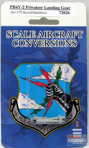 SAC72026 1:72 Scale Aircraft Conversions - PB4Y-2 Privateer Landing Gear Set (REV/MAT kit) #72026