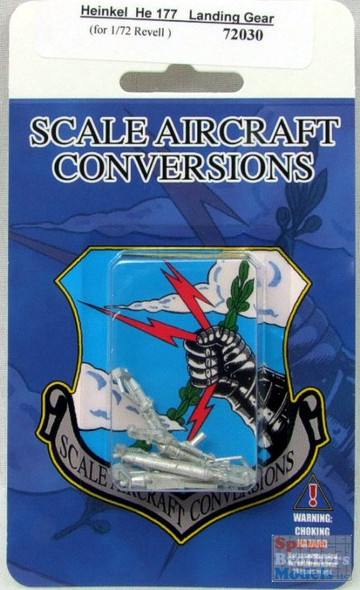 SAC72030 1:72 Scale Aircraft Conversions - He 177 Landing Gear Set (REV  kit) #72030