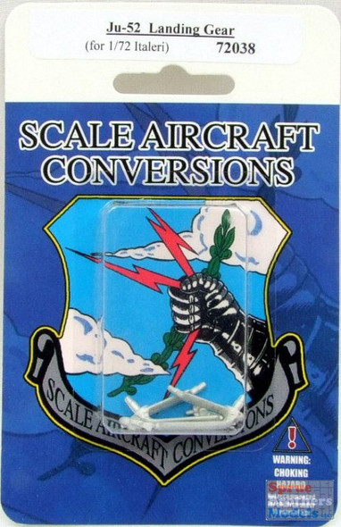 SAC72038 1:72 Scale Aircraft Conversions - Ju 52 Landing Gear Set (ITA kit) #72038