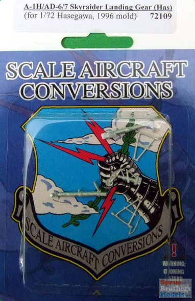 SAC72109 1:72 Scale Aircraft Conversions - A-1H AD-6 AD-7 Skyraider Landing Gear Set (HAS kit)