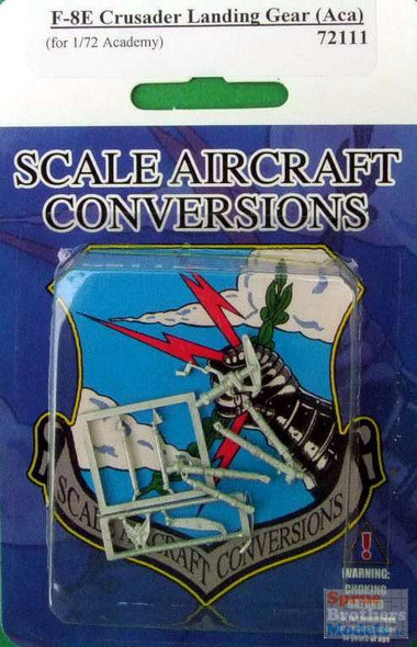 SAC72111 1:72 Scale Aircraft Conversions - F-8E Crusader Landing Gear Set (ACA kit)