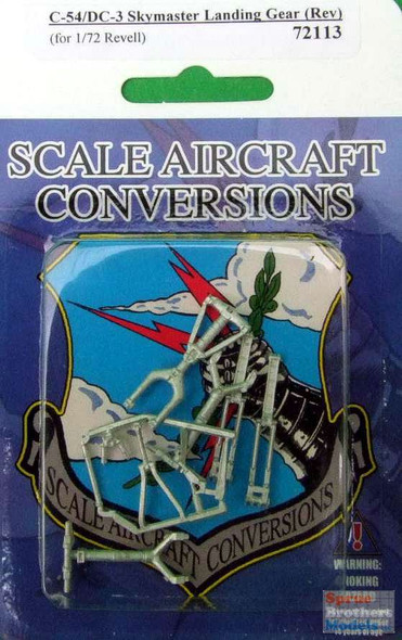 SAC72113 1:72 Scale Aircraft Conversions - C-54 DC-3 Skymaster Landing Gear Set (REV kit)