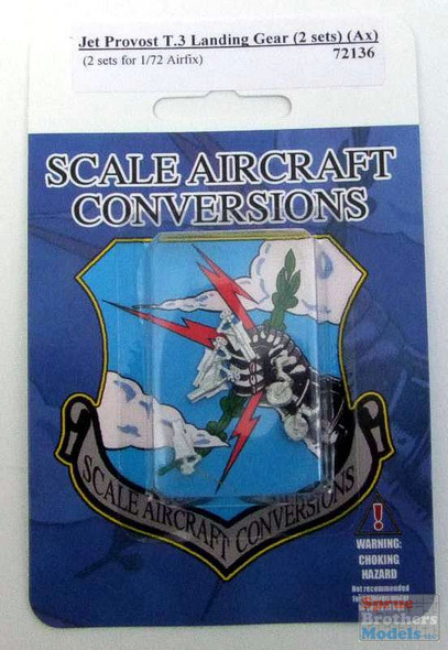 SAC72136 1:72 Scale Aircraft Conversions - Jet Provost T.3 Landing Gear [2 sets] (AFX kit)