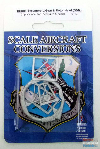 SAC72143 1:72 Scale Aircraft Conversions - Bristol Sycamore Landing Gear & Rotor Head (S&M kit)