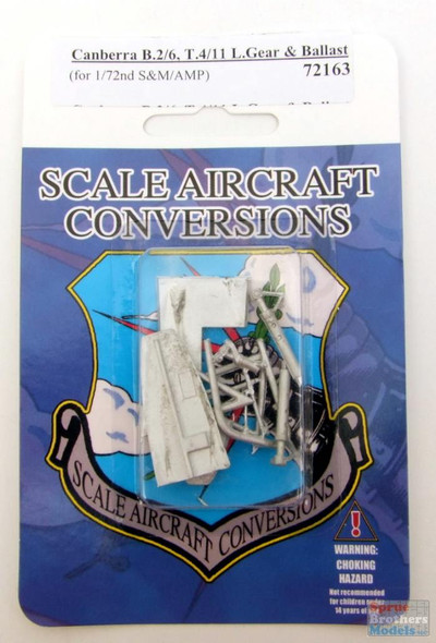 SAC72163 1:72 Scale Aircraft Conversions - Canberra B.2/6 T.4/11 Landing Gear & Ballast (S&M/AMP kit)
