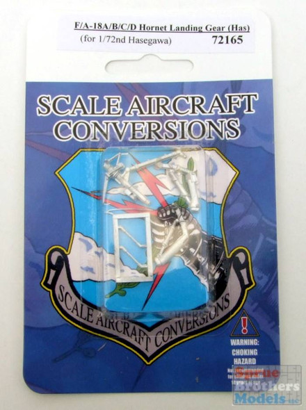 SAC72165 1:72 Scale Aircraft Conversions - F-18A F-18B F-18C F-18D Hornet Landing Gear (HAS kit)