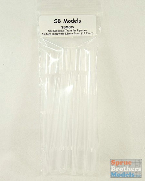 SBM005 SB Models - 5ml Disposal Transfer Pipettes (12 each) #005