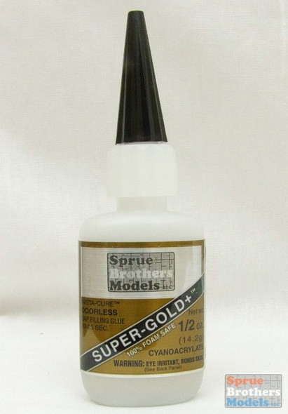 SBMBSI126 SB Models Super-Gold+ Odorless Gap Filling Cyanoacrylate (CA) Glue 1/2oz #BSI126