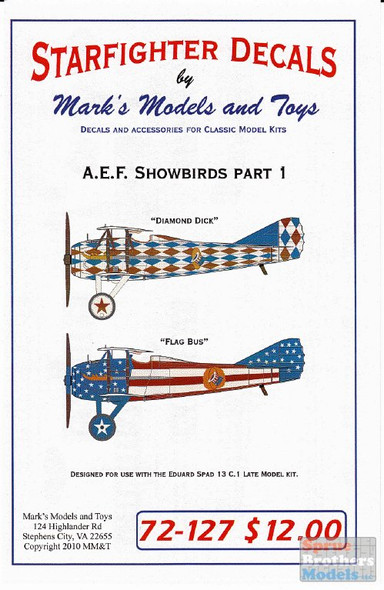SFD72127 1:72 Starfighter Decals - A.E.F. Showbirds Part 1 #72127