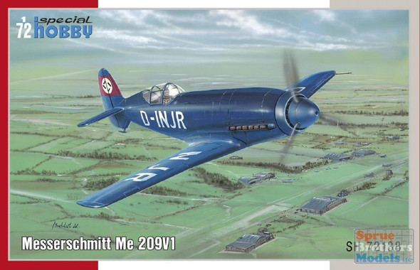SPH72138 1:72 Special Hobby Messerschmitt Me 209V1