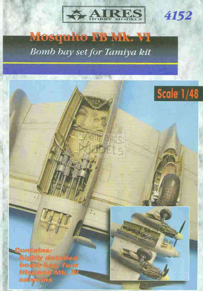 ARS4152 1:48 Aires Mosquito FB Mk VI Bomb Bay Set (TAM kit) #4152