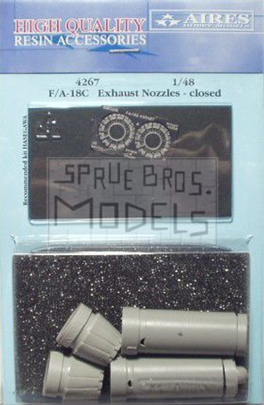 ARS4267 1:48 Aires F-18C Hornet Exhaust Nozzles - Closed (HAS kit) #4267