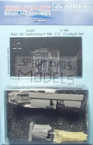 ARS4320 1:48 Aires BAC EE Lightning F Mk 2/6 Cockpit Set (AFX kit) #4320