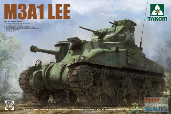 TAK02114 1:35 Takom M3A1 Lee US Medium Tank