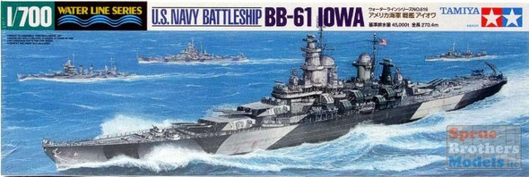 TAM31616 1:700 Tamiya USS Iowa BB-61