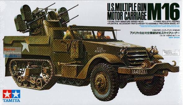 TAM35081 1:35 Tamiya US M16 Multiple Gun Motor Carriage