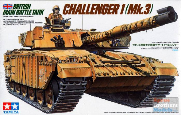 TAM35154 1:35 Tamiya British Challenger 1 Mk 3 Main Battle Tank
