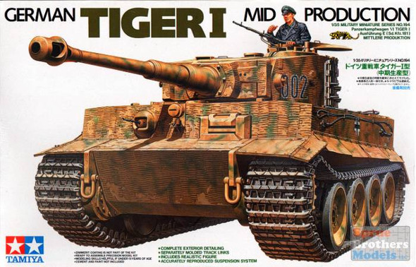 TAM35194 1:35 Tamiya Tiger I Tank Mid Production #35194