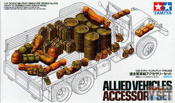 TAM35229 1:35 Tamiya Allied Vehicles Accessories Set #35229