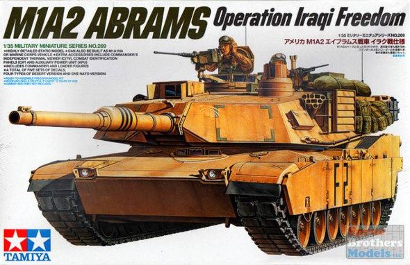 TAM35269 1:35 Tamiya M1A2 Abrams 120mm Gun Operation Iraqi Freedom #35269