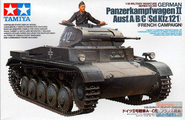 TAM35292 1:35 Tamiya German Panzerkampfwagen - II Ausf. A/B/C (SdKfz 121) #35292