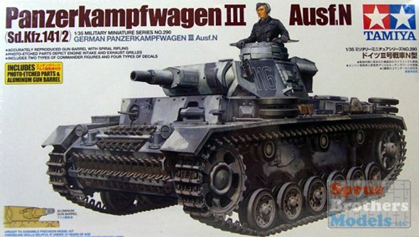 TAM35290 1:35 Tamiya German Pzkpfw Panzer III Ausf N  #35290