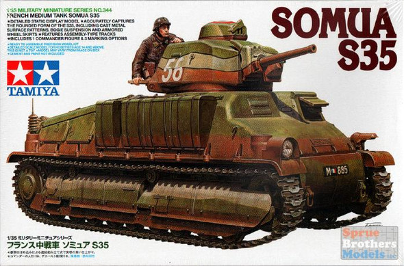 TAM35344 1:35 Tamiya French Medium Tank Somua S35