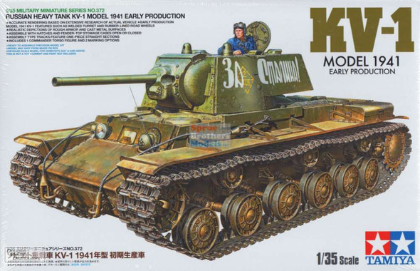 TAM35372 1:35 Tamiya Russian Heavy Tank KV-1 Model 1941 Early Production