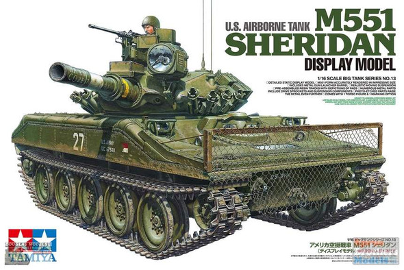TAM36213 1:16 Tamiya M551 Sheridan US Airborne Tank [Display Model]