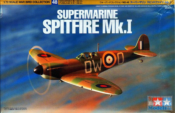 TAM60748 1:72 Tamiya Supermarine Spitfire Mk.I