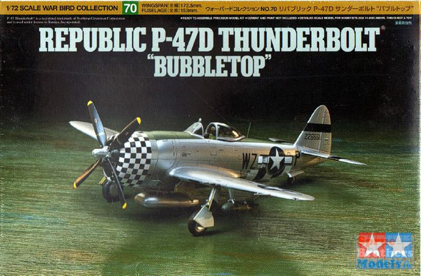 TAM60770 1:72 Tamiya P-47D Thunderbolt Bubbletop