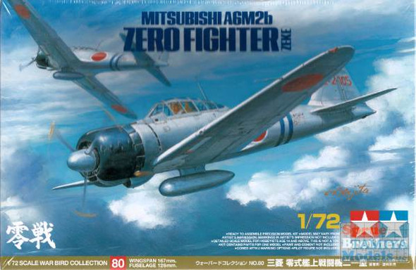 TAM60780 1:72 Tamiya A6M2b Zero Fighter (Zeke)