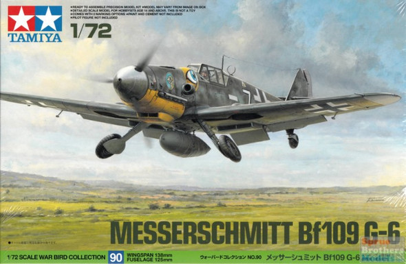 TAM60790 1:72 Tamiya Messerschmitt Bf109G-6