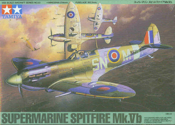 TAM61033 1:48 Tamiya Supermarine Spitfire Mk Vb #61033