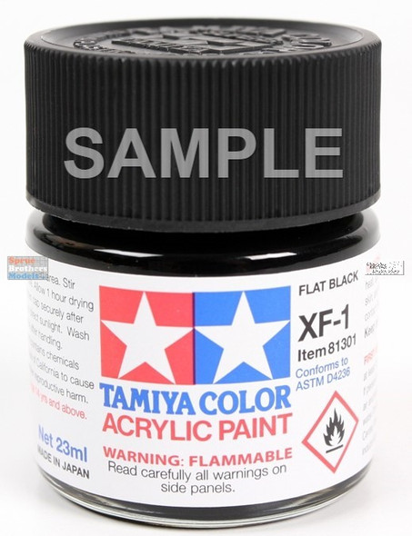TAM81360 Tamiya Acrylic Paint XF-60 Flat Dark Yellow 23ml #81360