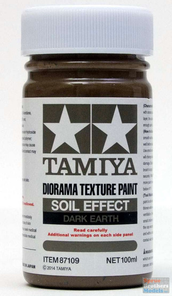 TAM87109 Tamiya Diorama Texture Paint - Soil Effect Dark Earth 100ml