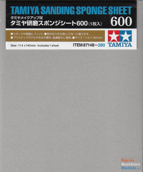 TAM87148 Tamiya Sanding Sponge Sheet - 600