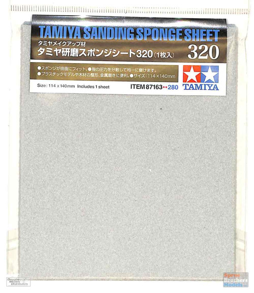 TAM87163 Tamiya Sanding Sponge Sheet - 320