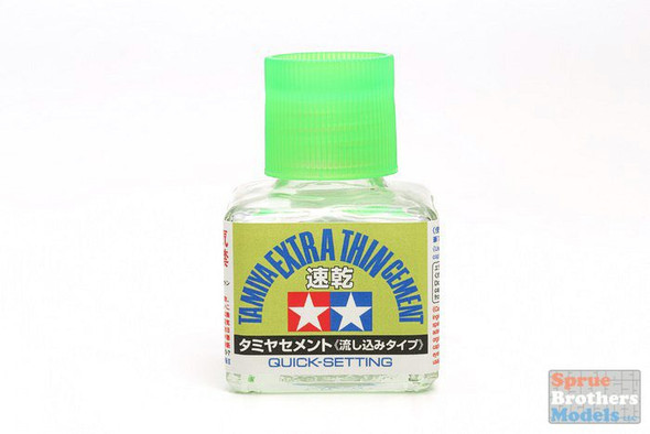 TAM87182 Tamiya Extra Thin Cement - Quick Setting Version 40ml