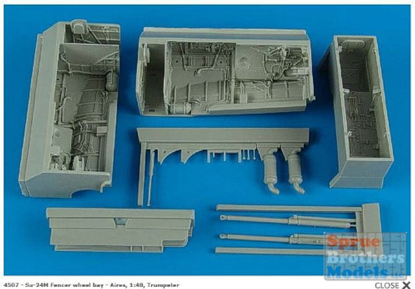 ARS4507 1:48 Aires Su-24M Fencer Wheel Bay Set (TRP kit) #4507