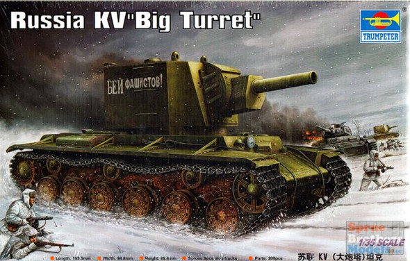 TRP00311 1:35 Trumpeter Russian KV-2 "Big Turret" Tank