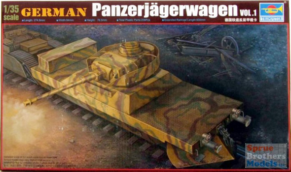 TRP00368 1:35 Trumpeter German Panzerjagerwagen Variant I Armored Rail Car