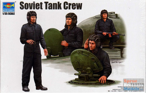 TRP00435 1:35 Trumpeter Soviet Tank Crew (4 figures)